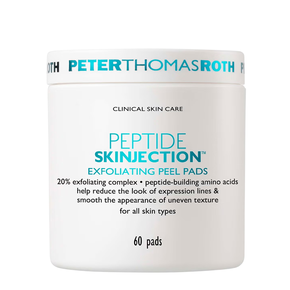 Peter Thomas Roth Peptide Skinjection Exfoliating Peel Pads - Ексфоліативні пілінг-пади для оновлення шкіри та боротьби зі зморшками (до 01.2027) Peter Thomas Roth Peptide Skinjection Exfoliating Peel Pads - Ексфоліативні пілінг-пади для оновлення шкіри та боротьби зі зморшками (до 01.2027)